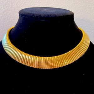 Vintage Tubogas faux gold necklace